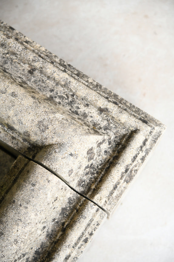 Bolection Style Limestone Fireplace