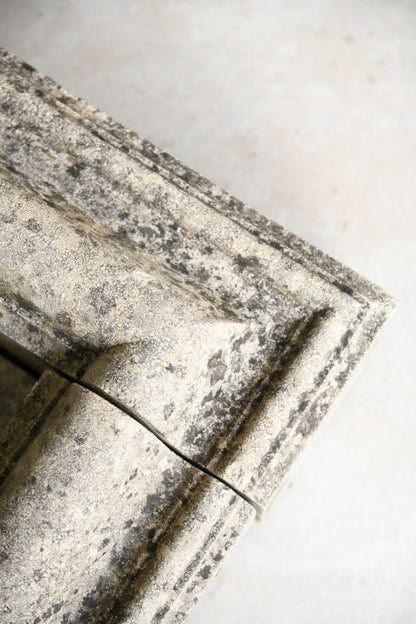 Bolection Style Limestone Fireplace
