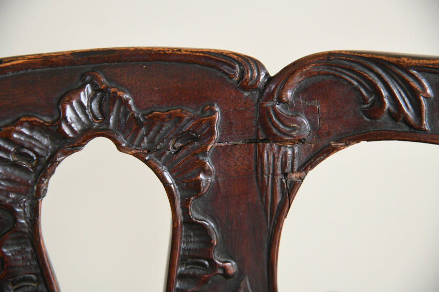 6 Mahogany Chippendale Style Dining Chairs