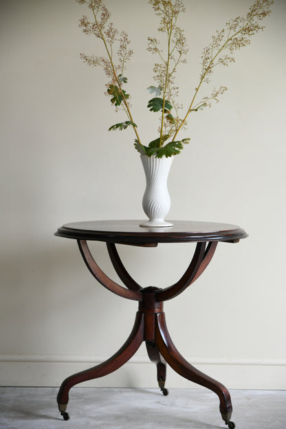 Edwardian Mahogany Round Occasional Table
