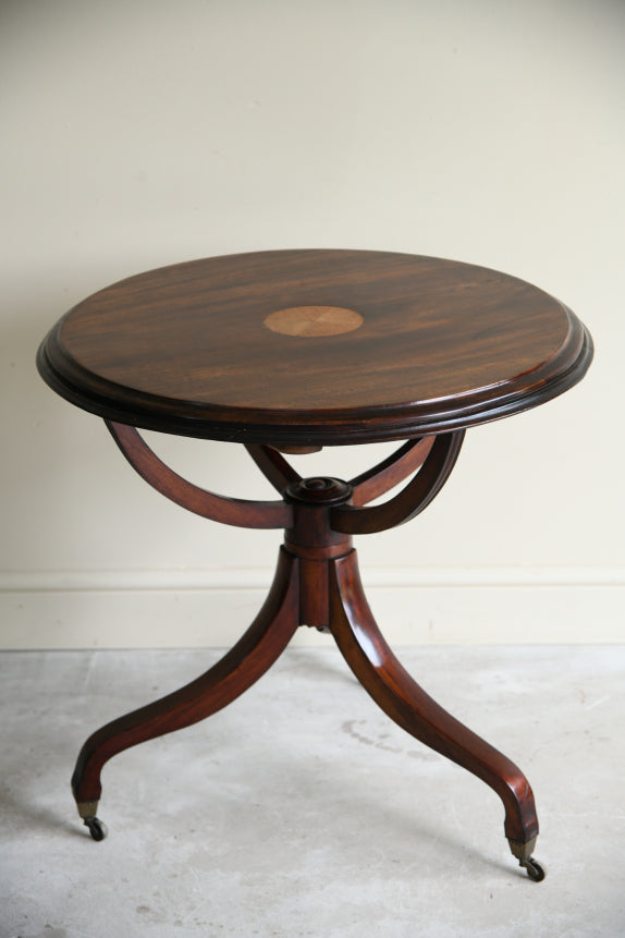 Edwardian Mahogany Round Occasional Table