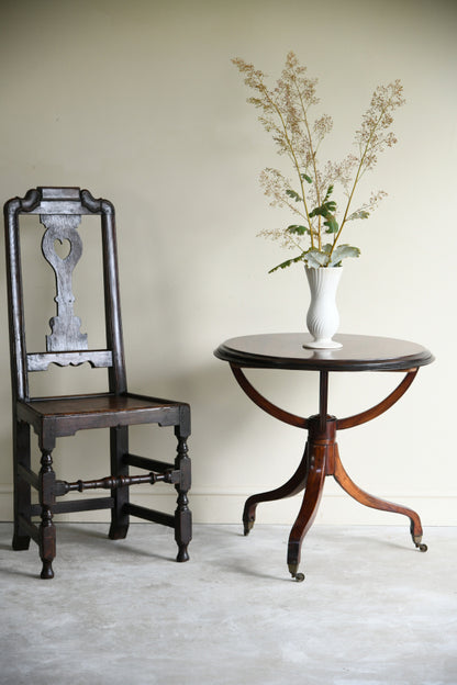 Edwardian Mahogany Round Occasional Table