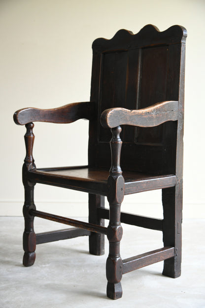 Antique Oak Wainscot Chair