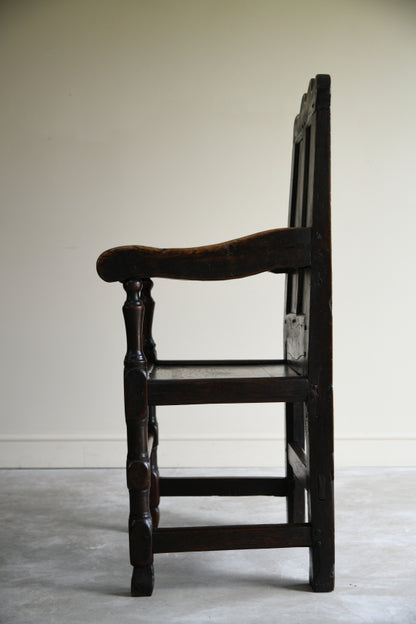 Antique Oak Wainscot Chair