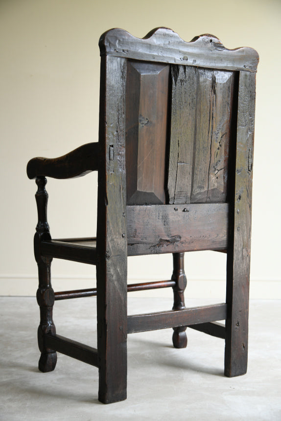 Antique Oak Wainscot Chair