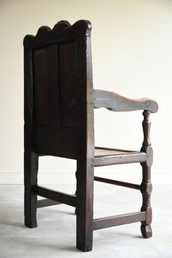 Antique Oak Wainscot Chair