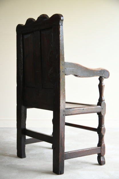 Antique Oak Wainscot Chair