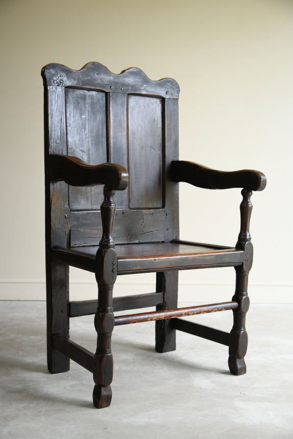 Antique Oak Wainscot Chair