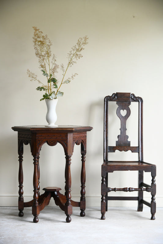 Victorian Oak Occasional Table