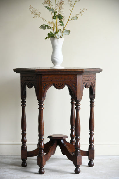 Victorian Oak Occasional Table
