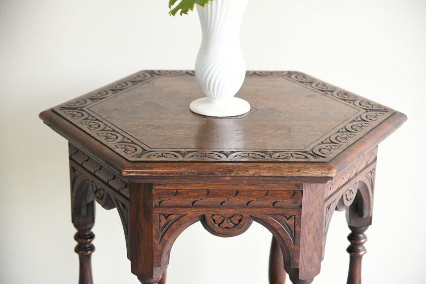 Victorian Oak Occasional Table
