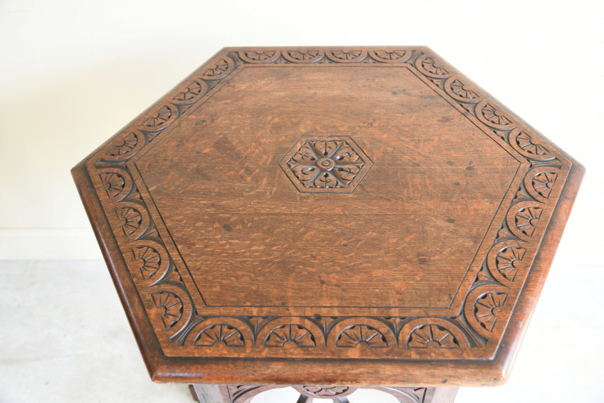Victorian Oak Occasional Table