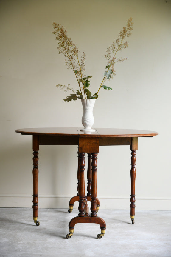 Antique Walnut Drop Leaf Table