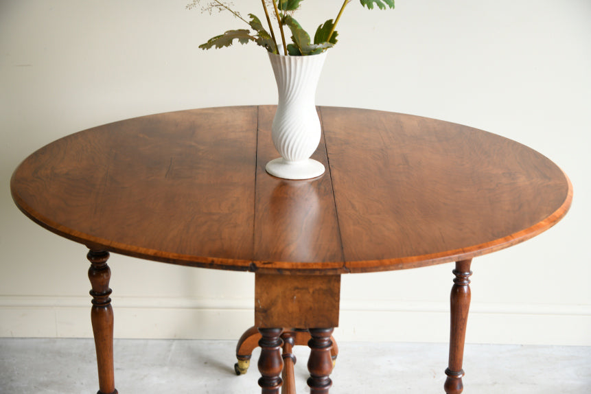 Antique Walnut Drop Leaf Table
