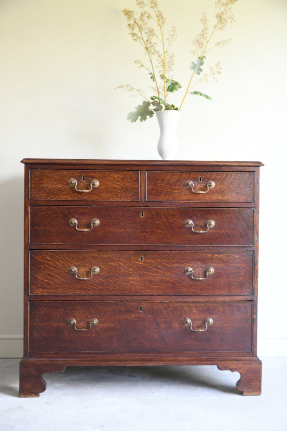 Antique Georgian Oak Chest of Drawers