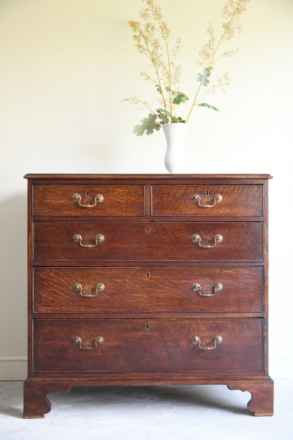 Antique Georgian Oak Chest of Drawers