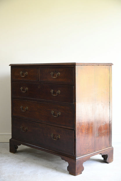 Antique Georgian Oak Chest of Drawers