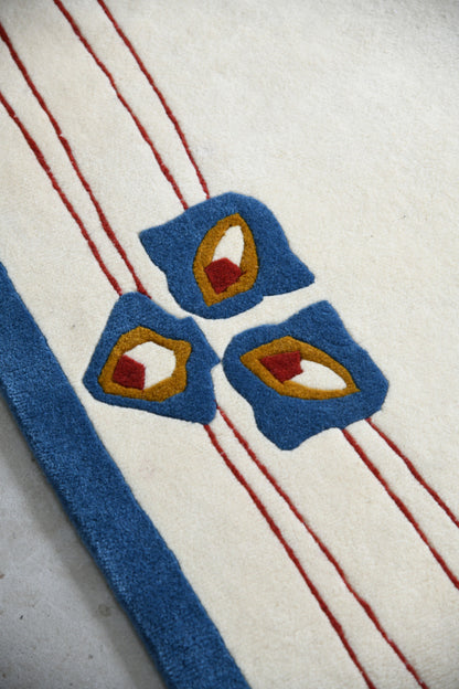 Large Art Nouveau Style Wool Rug