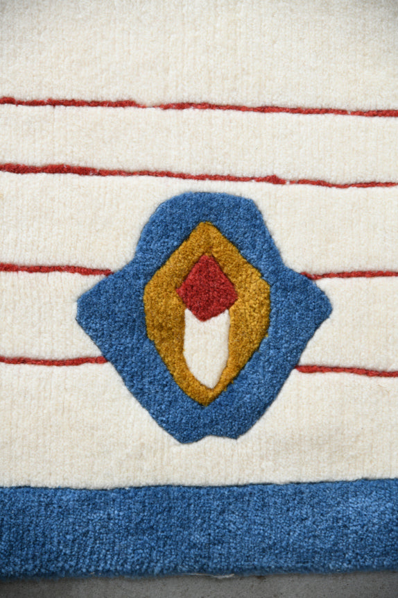 Large Art Nouveau Style Wool Rug