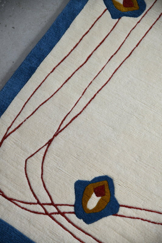 Large Art Nouveau Style Wool Rug