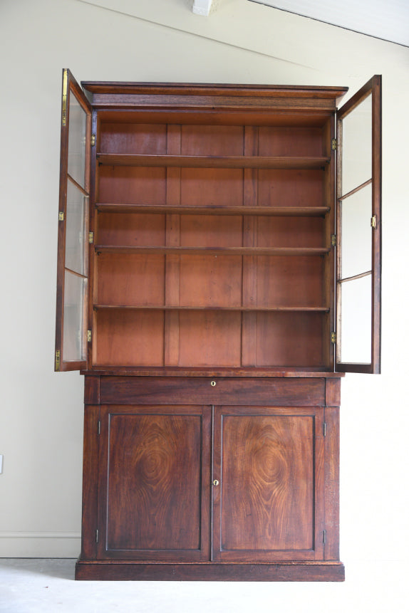 Victorian Mahogany Glazed Bookcase