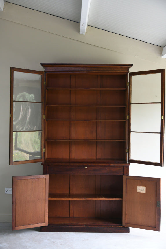Victorian Mahogany Glazed Bookcase