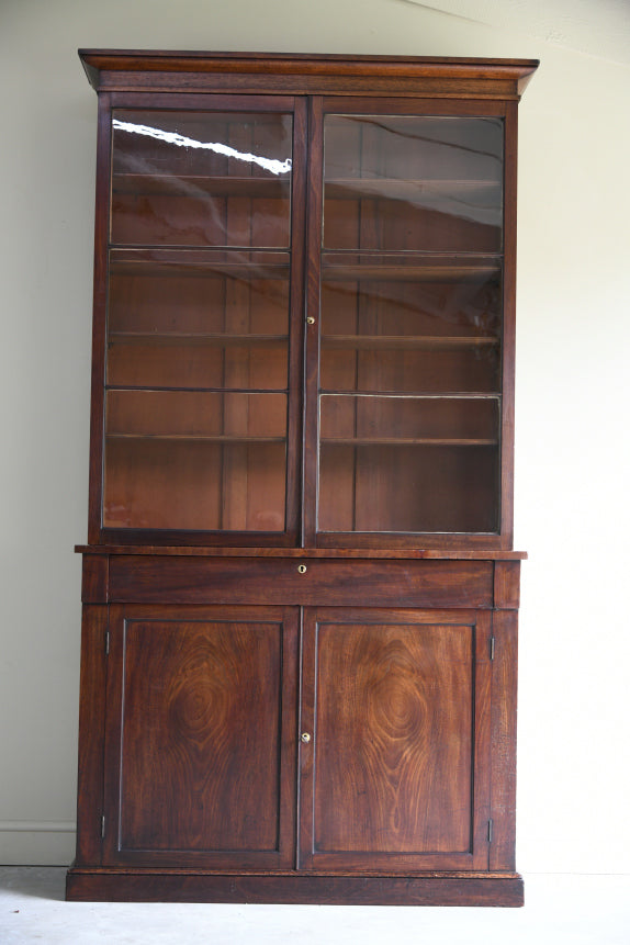 Victorian Mahogany Glazed Bookcase