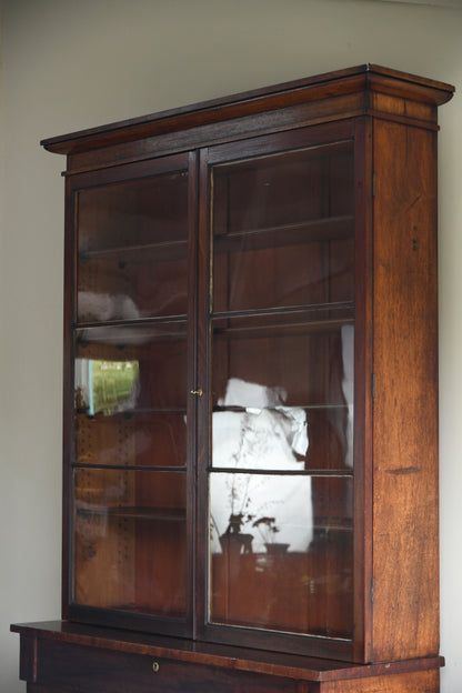 Victorian Mahogany Glazed Bookcase