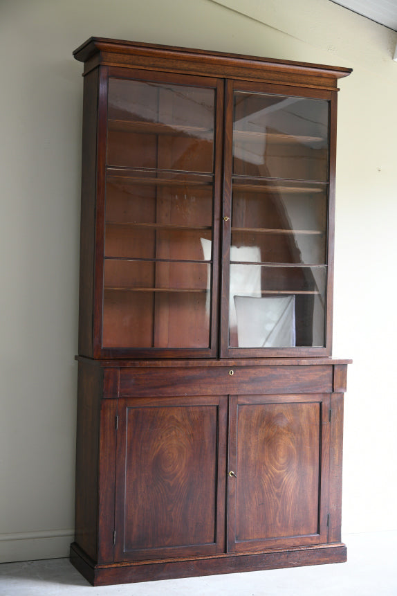 Victorian Mahogany Glazed Bookcase