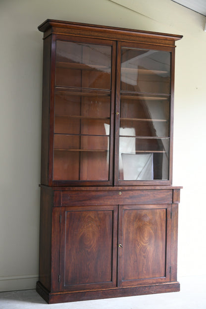 Victorian Mahogany Glazed Bookcase