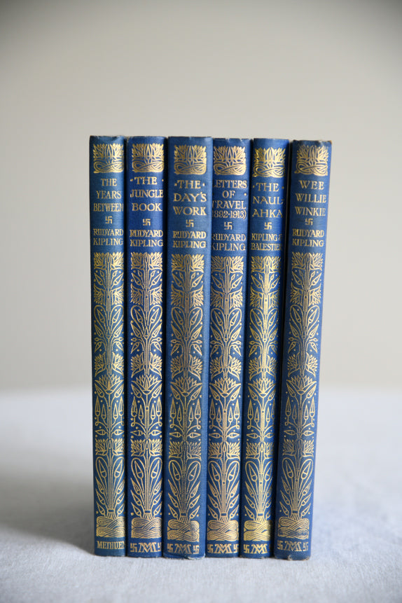 6 Rudyard Kipling Hard Back Books