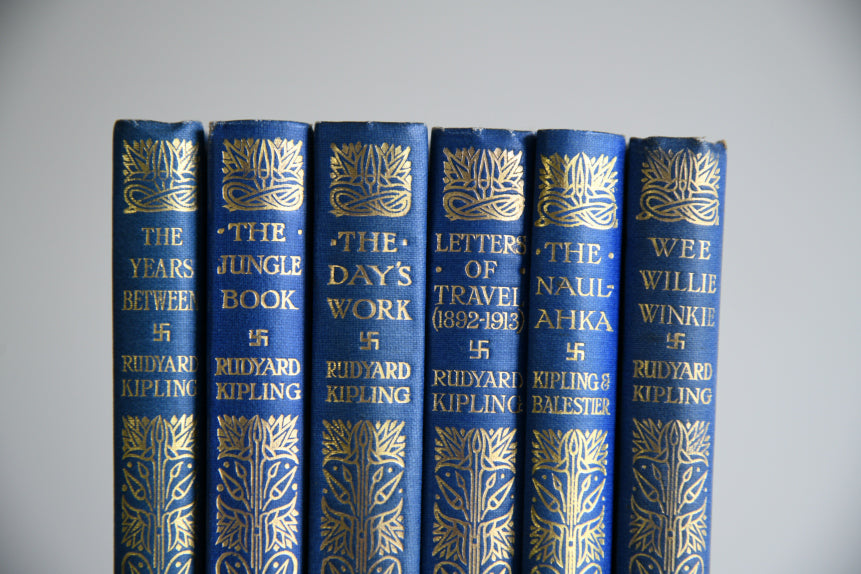 6 Rudyard Kipling Hard Back Books