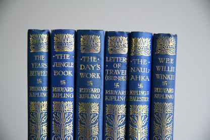 6 Rudyard Kipling Hard Back Books
