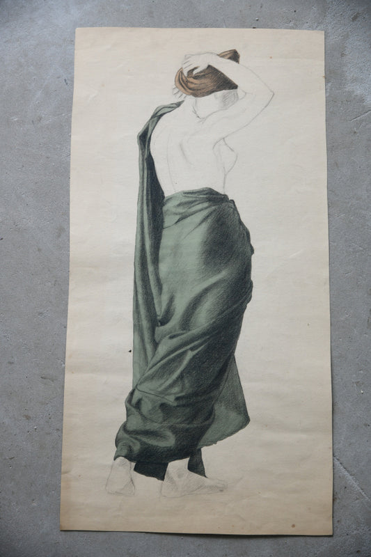 Study of Draped Female Figure