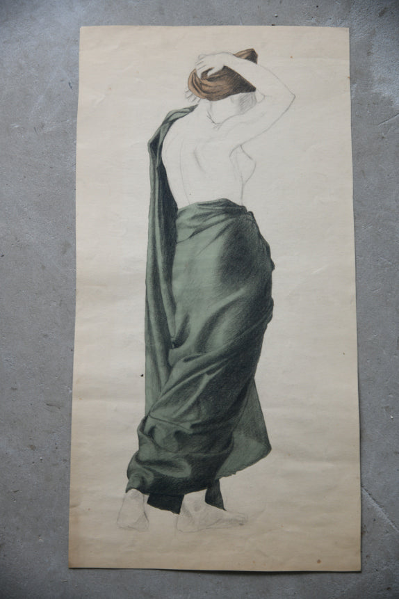 Study of Draped Female Figure