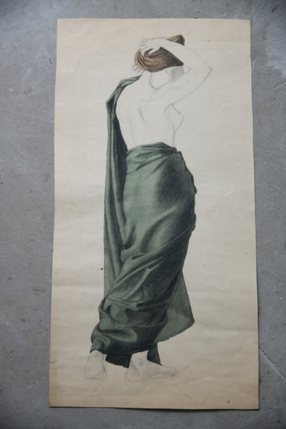 Study of Draped Female Figure