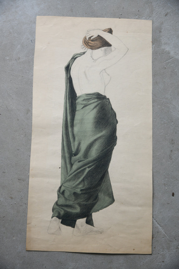 Study of Draped Female Figure