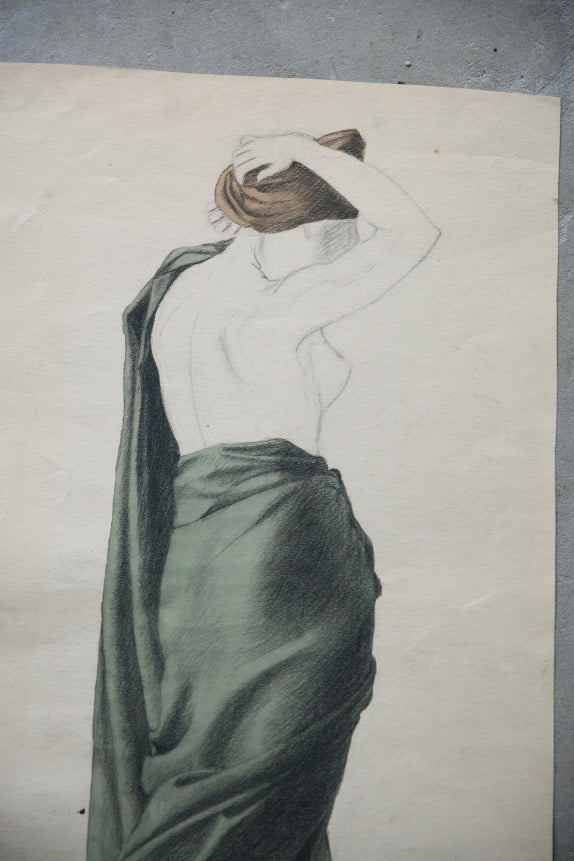 Study of Draped Female Figure