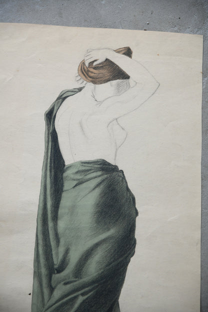 Study of Draped Female Figure