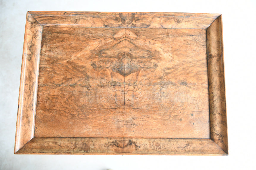 Antique Victorian Walnut Sewing Table