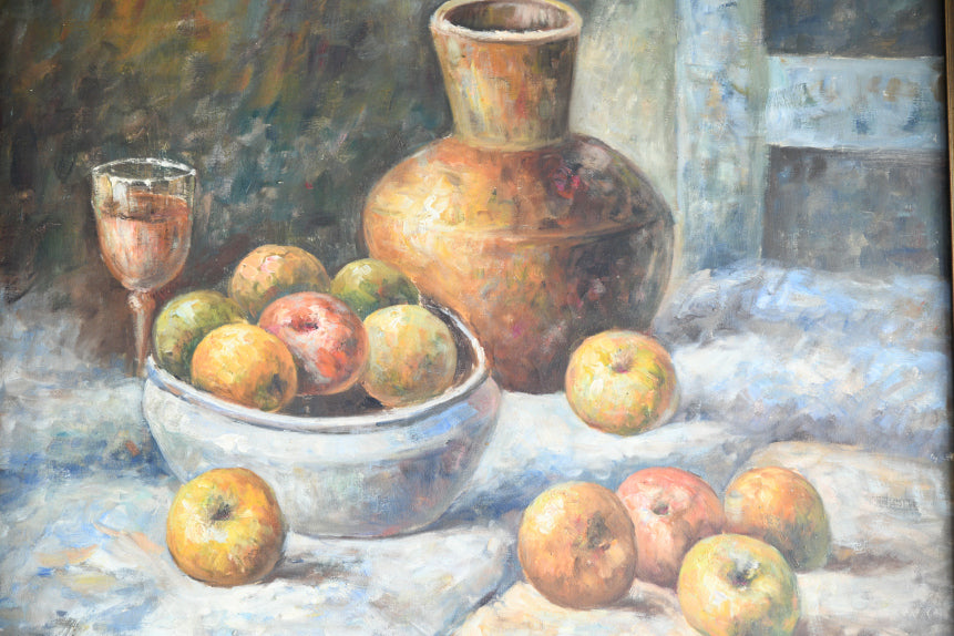 W. Adam Fruit & Vessels Still Life
