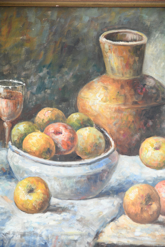 W. Adam Fruit & Vessels Still Life