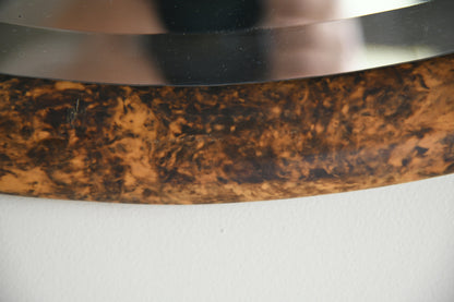 Faux Tortoiseshell Oval Wall Mirror