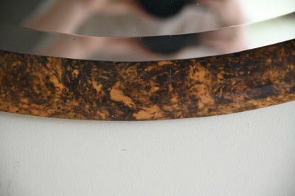 Faux Tortoiseshell Oval Wall Mirror