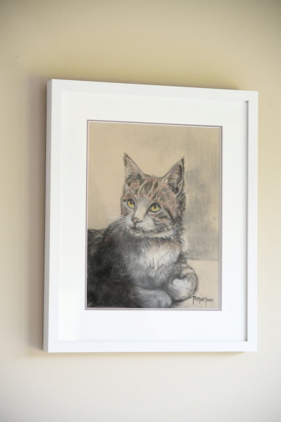 P. Martins - Pastel Study of a Cat