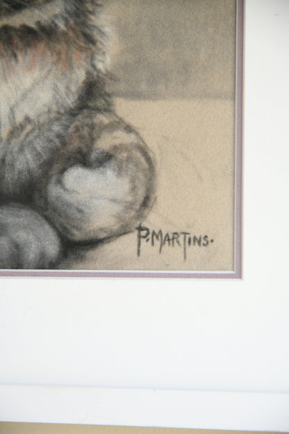 P. Martins - Pastel Study of a Cat