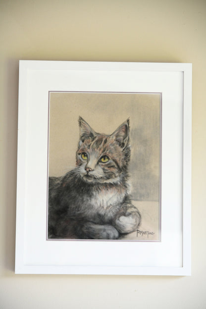 P. Martins - Pastel Study of a Cat