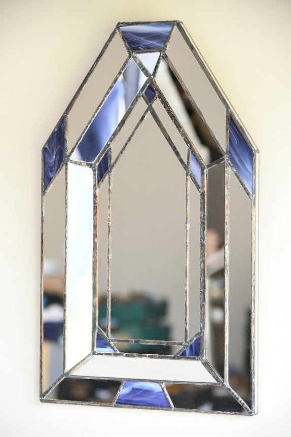 Gothic Lead Glass Wall Mirror