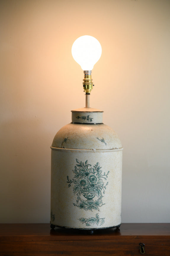 Toleware Tea Cannister Style Table Lamp