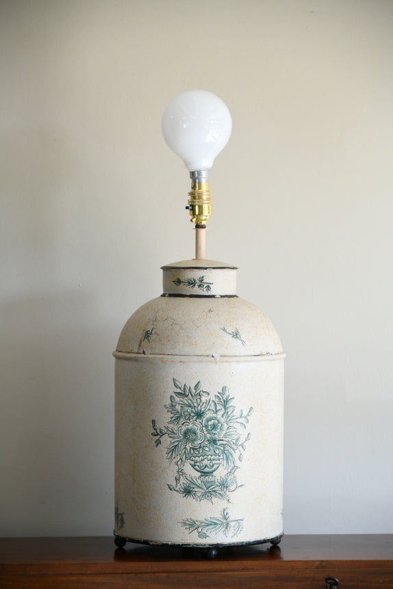 Toleware Tea Cannister Style Table Lamp